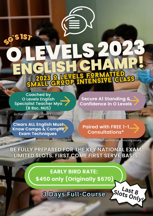 A1 ENGLISH O-LEVEL INTENSIVE CLASS 2023
